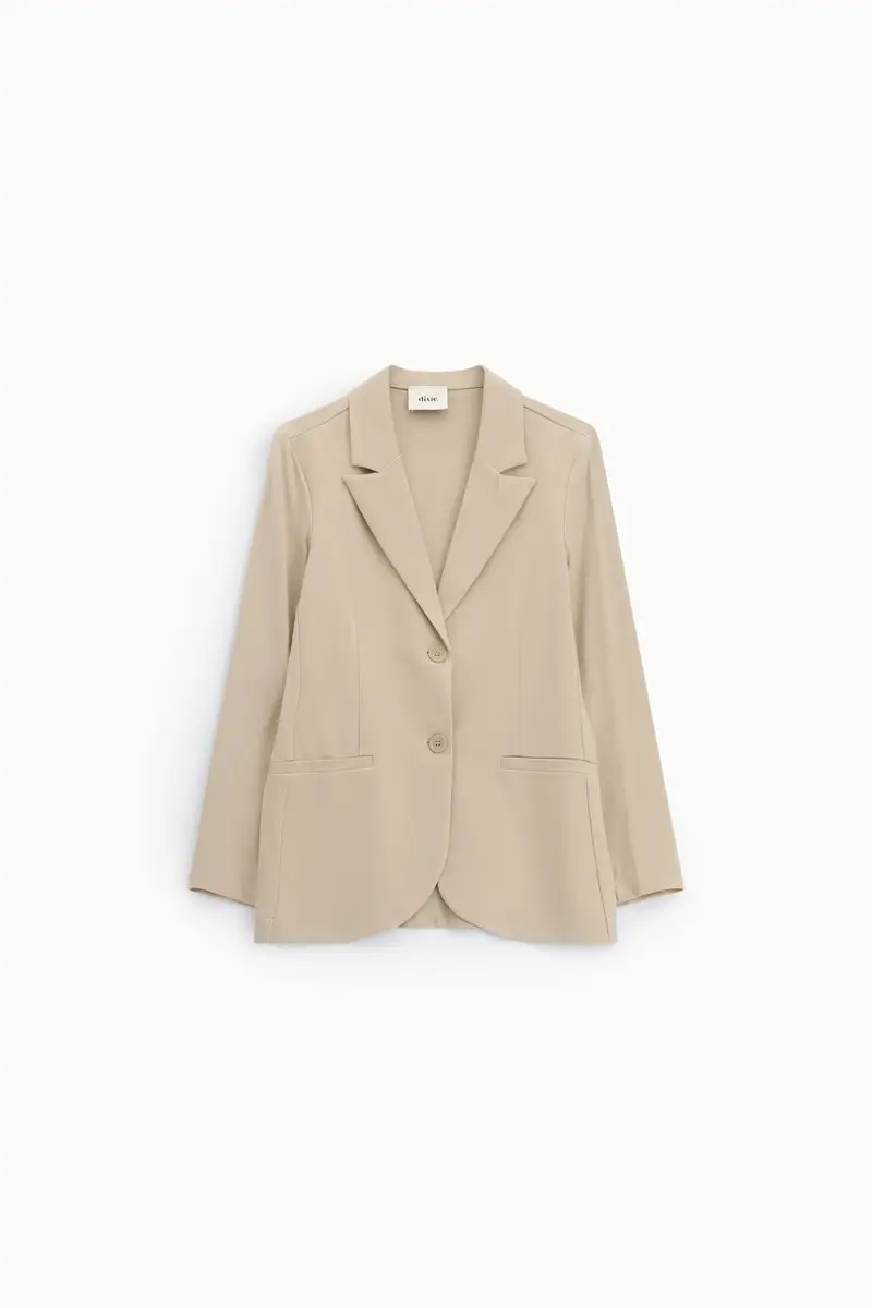 Blazer monopetto con rever classico e tasche