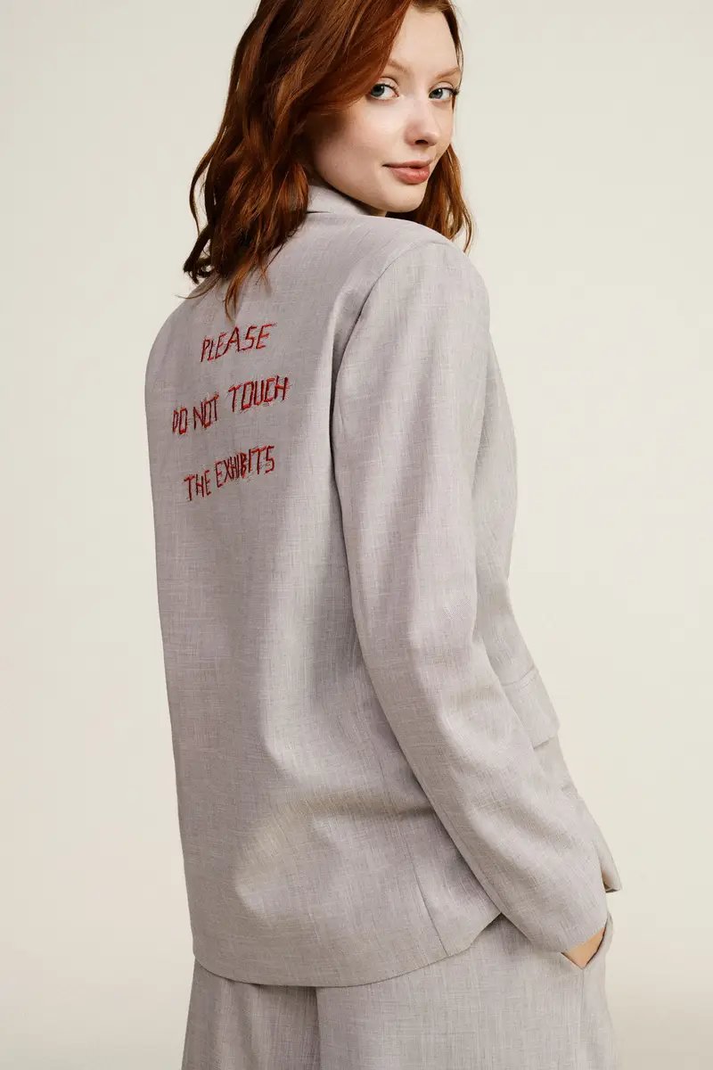 Blazer regular fit con tasche a patta miniatura 3