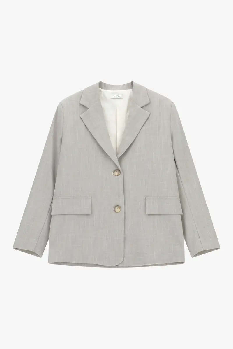 Blazer regular fit con tasche a patta