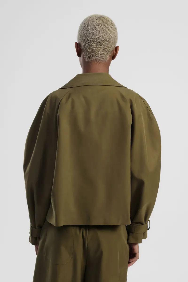 Bomber con tasche frontali e zip miniatura 3