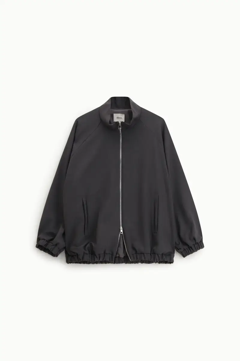 Bomber con zip e polsini elasticizzati