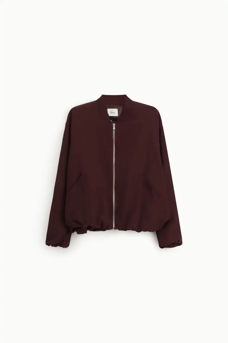 Bomber con zip e tasche laterali