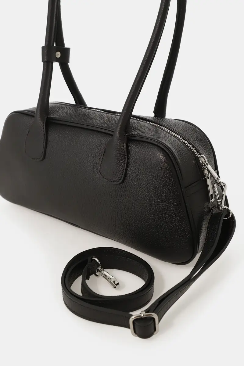 Borsa a mano con doppio manico e tracolla removibile miniatura 2