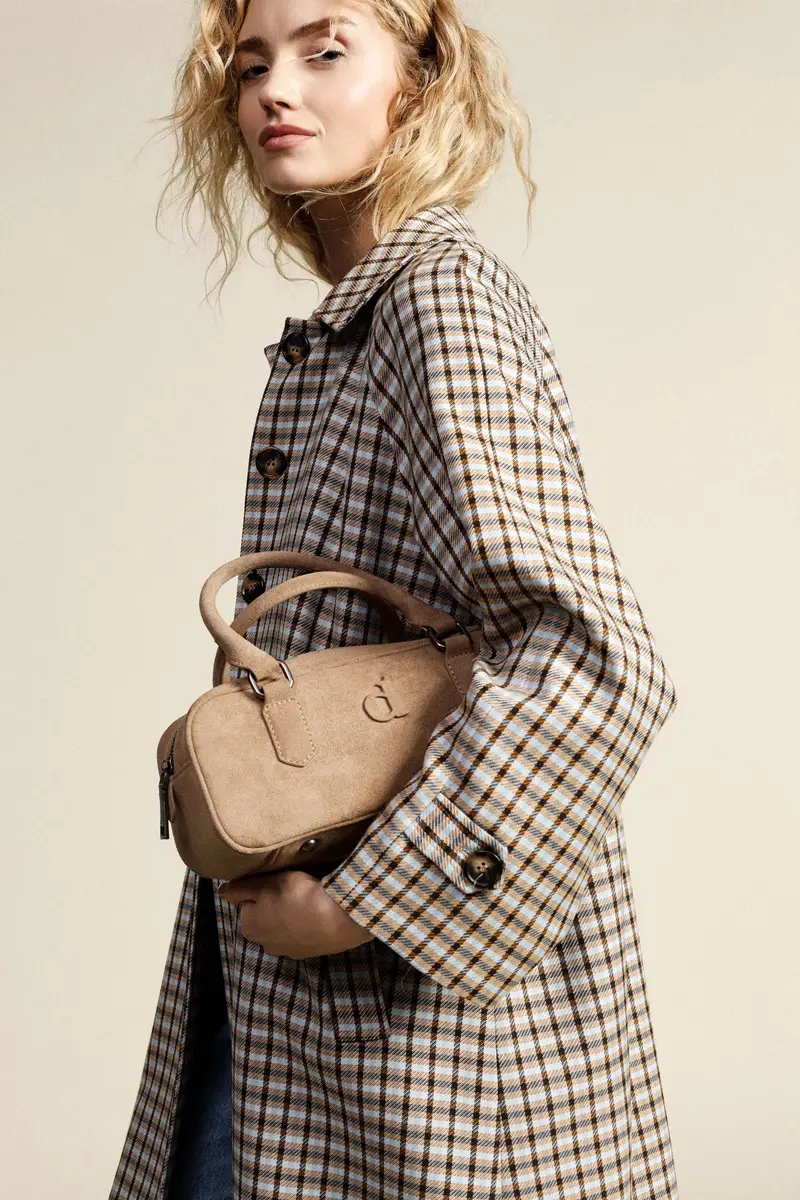 Borsa compatta con doppio manico e tracolla miniatura 2