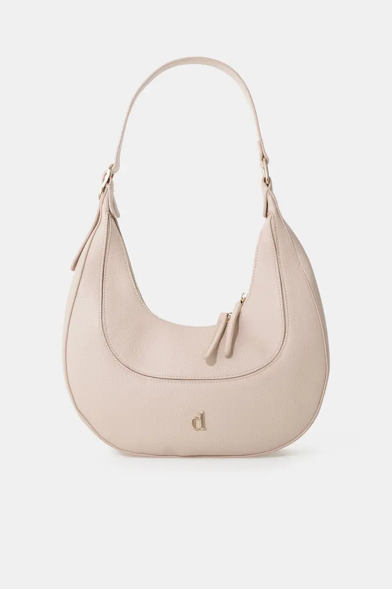 Borsa hobo con tracolla regolabile e zip