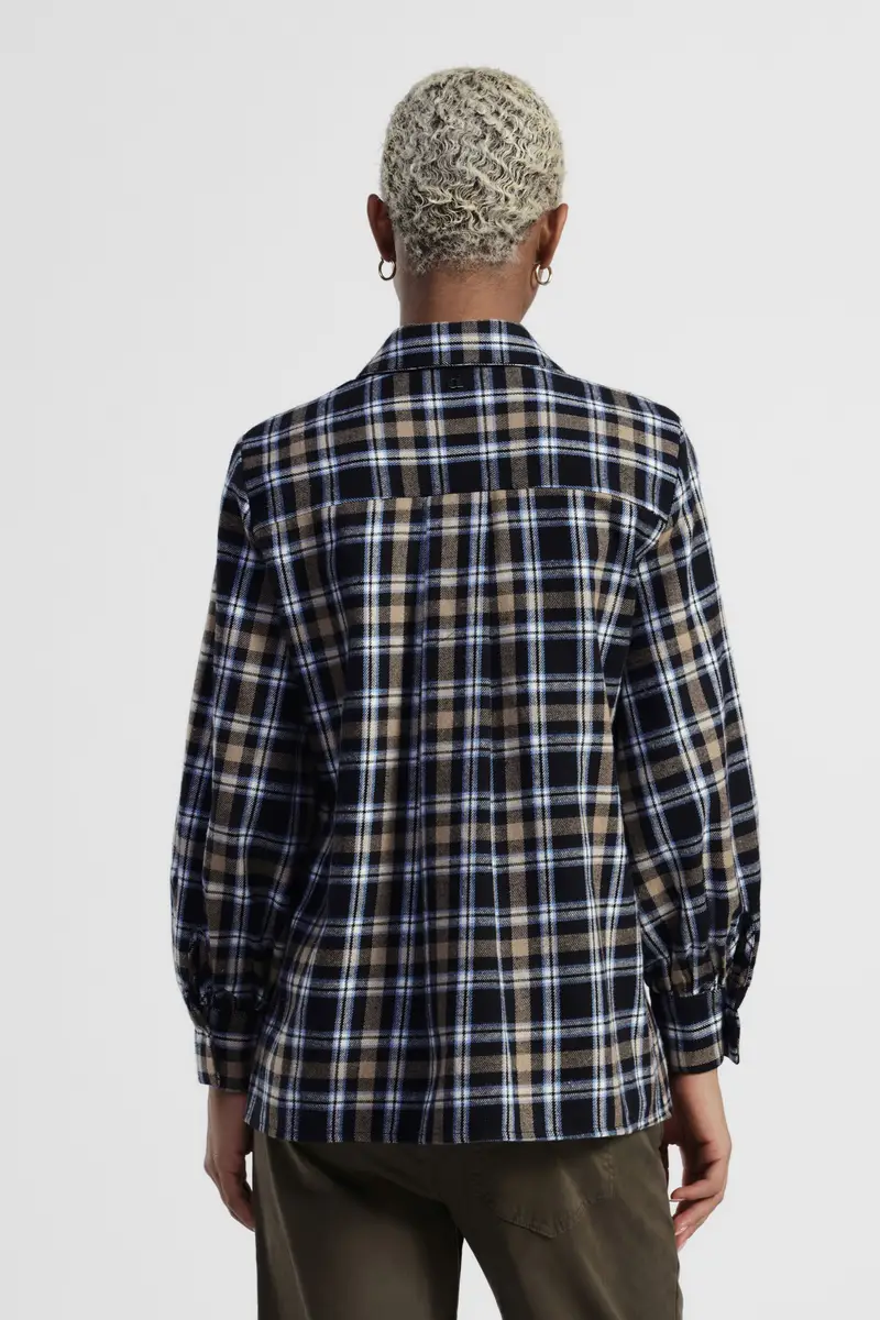 Camicia a quadri, collo classico, taschino applicato miniatura 3