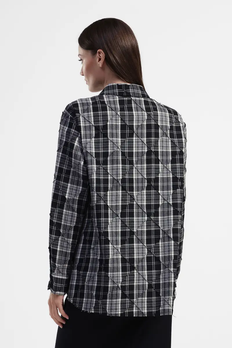 Camicia a righe con collo classico miniatura 3