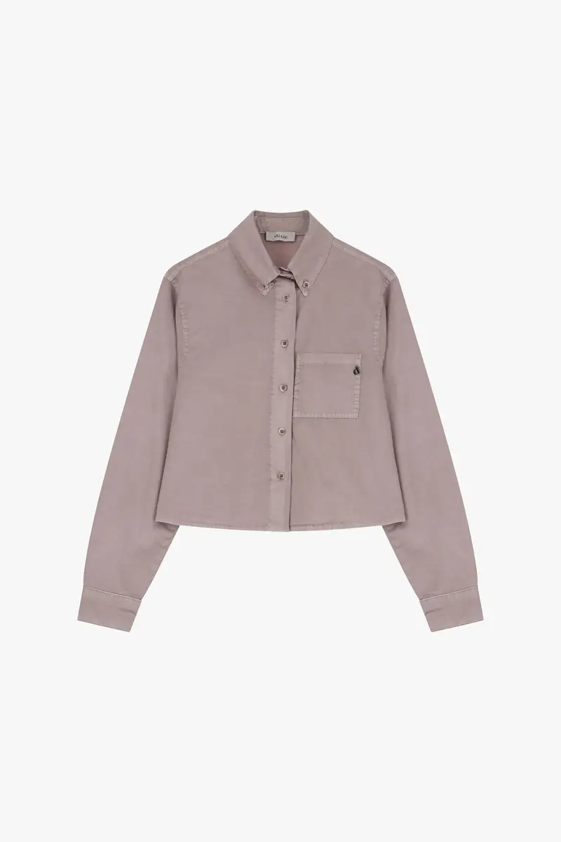 Camicia corta con tasca frontale