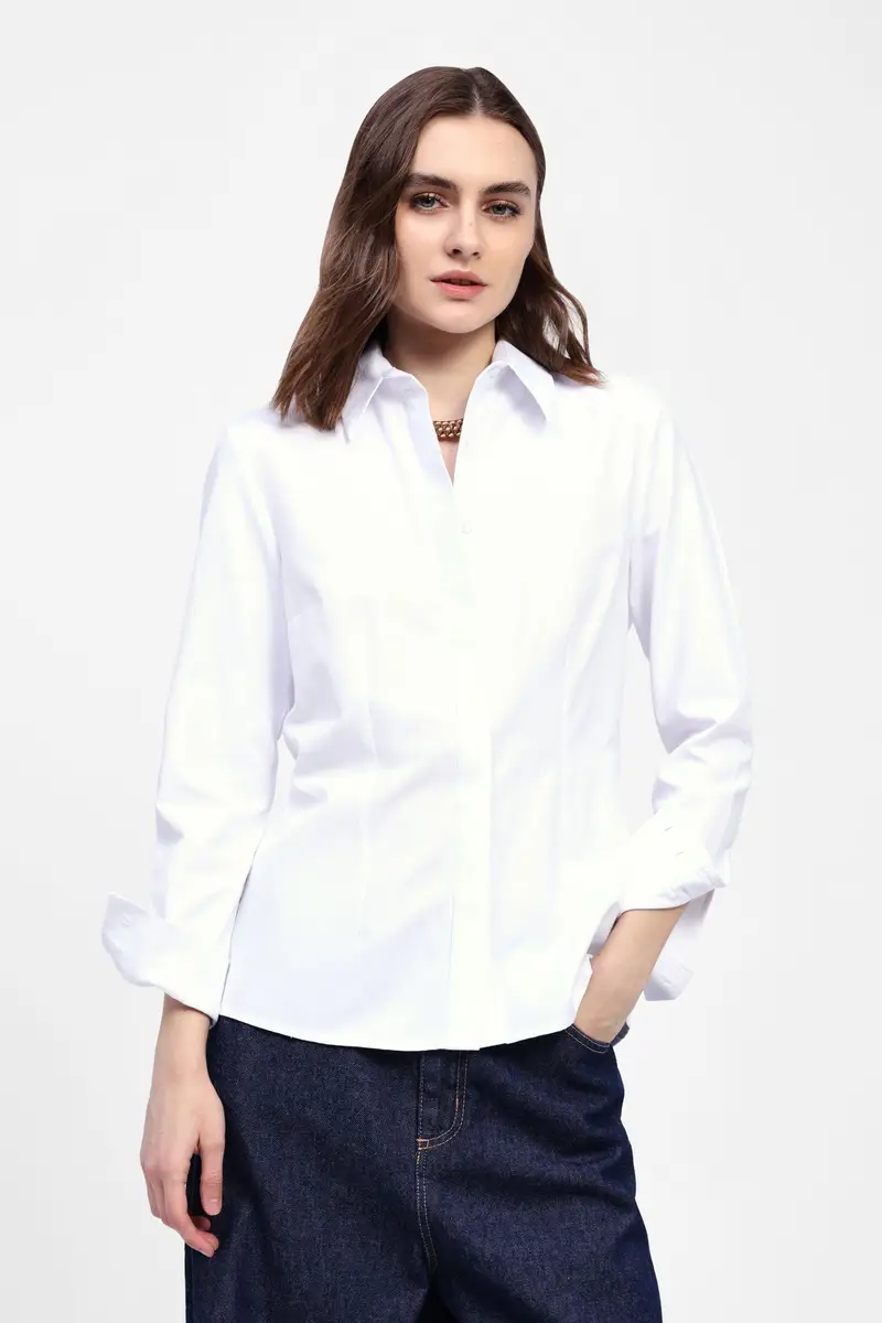 Camicia donna colletto classico miniatura 2