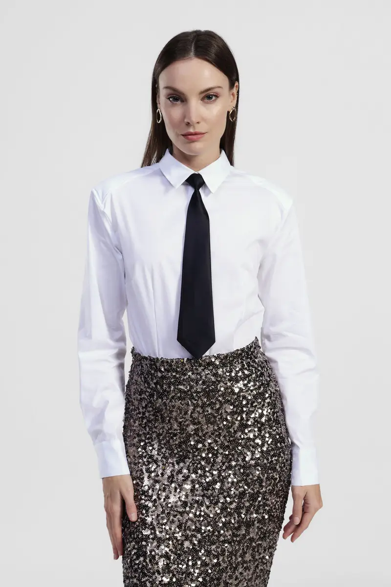 Camicia regular fit con collo classico e maniche lunghe miniatura 2