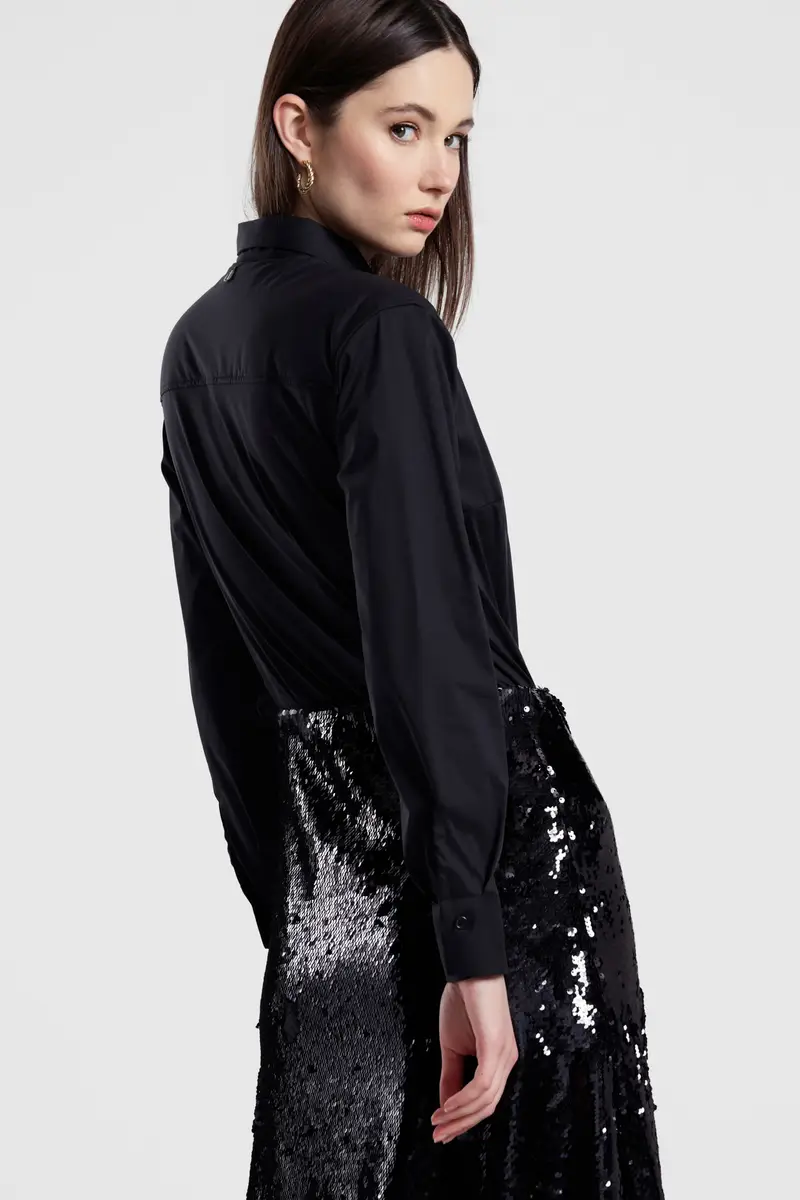 Camicia regular fit con collo classico e maniche lunghe miniatura 3