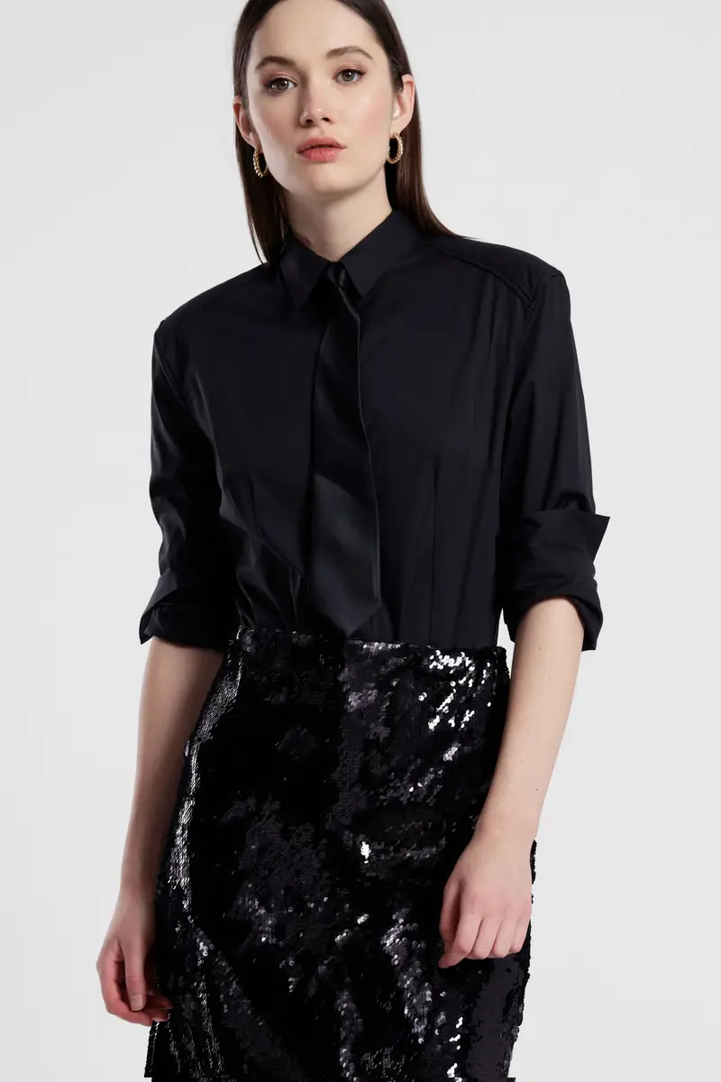 Camicia regular fit con collo classico e maniche lunghe miniatura 2