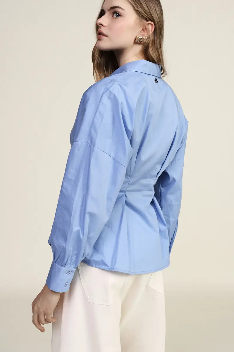 Camicia regular-fit con pieghe frontali e polsini miniatura 3