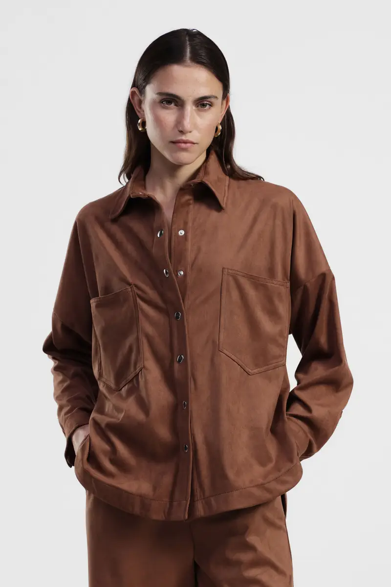 Camicia regular fit con tasche frontali grandi miniatura 2