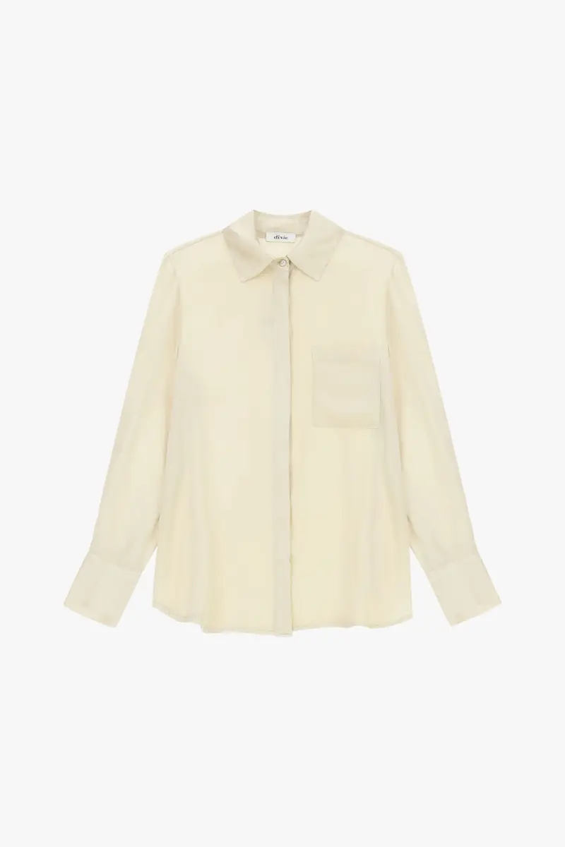 Camicia regular-fit con taschino e colletto classico