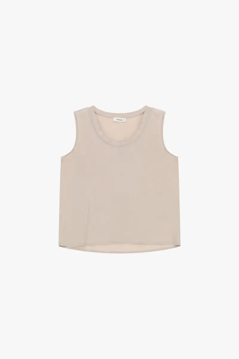 Canotta casual con scollo tondo