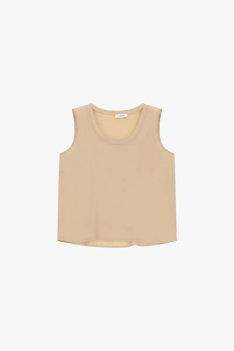 Canotta casual con scollo tondo