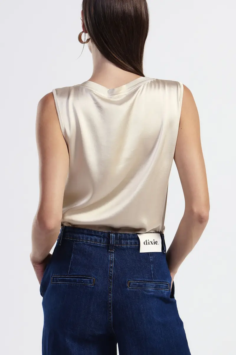 Canotta casual con scollo tondo miniatura 3