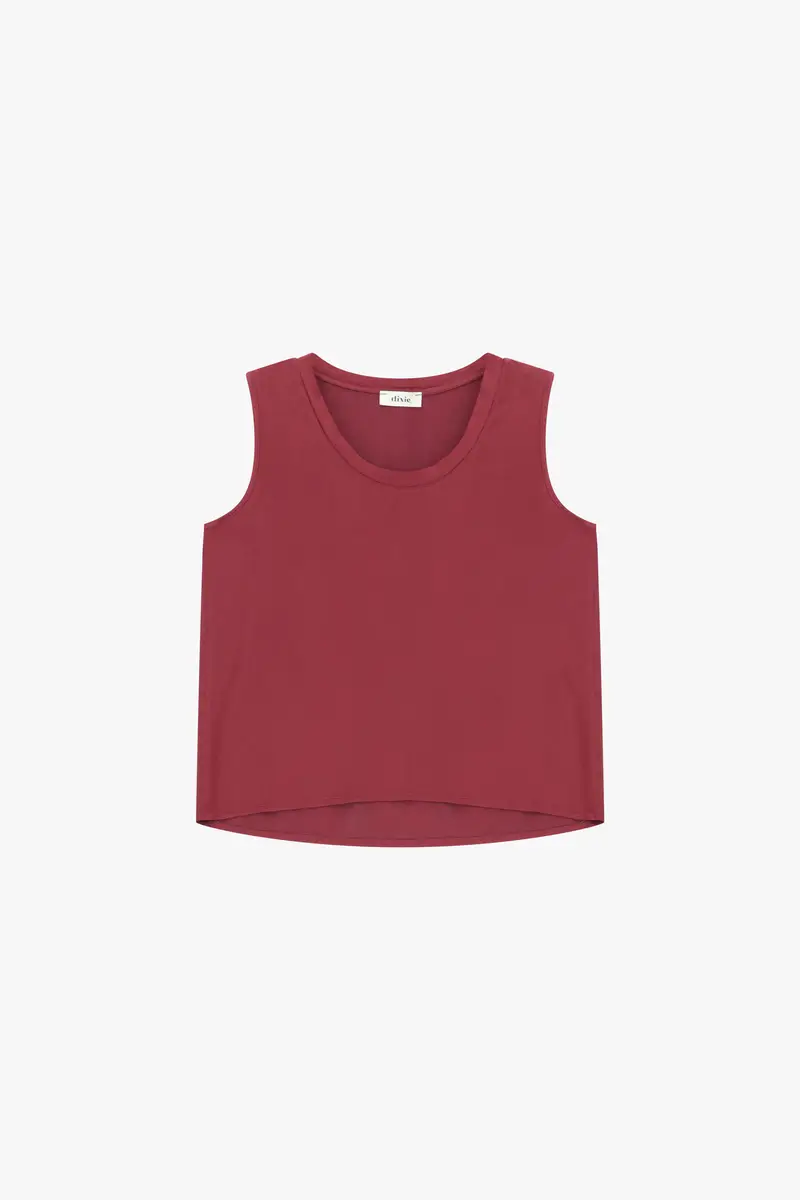 Canotta casual con scollo tondo