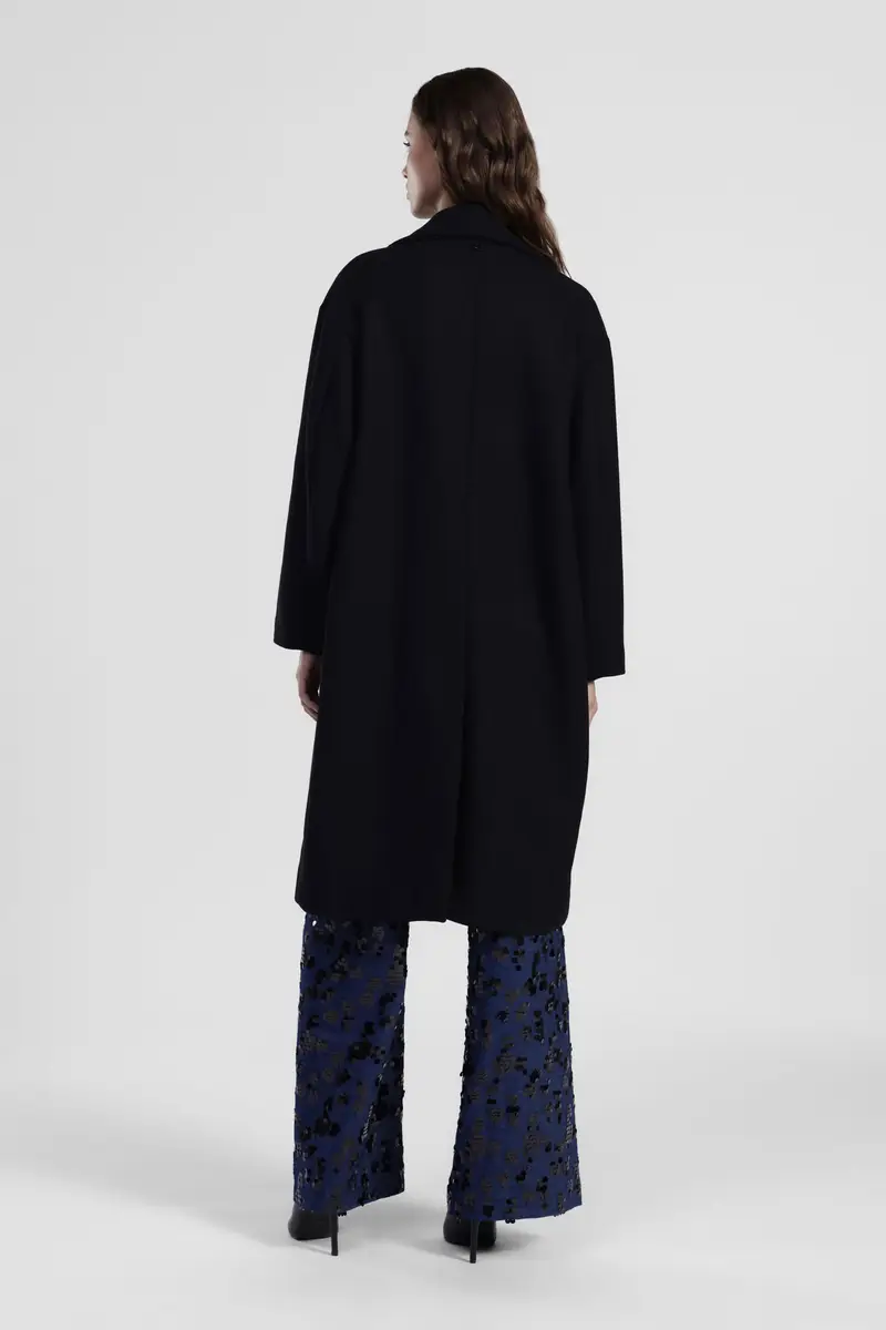 Cappotto doppio petto con ampio revers miniatura 3