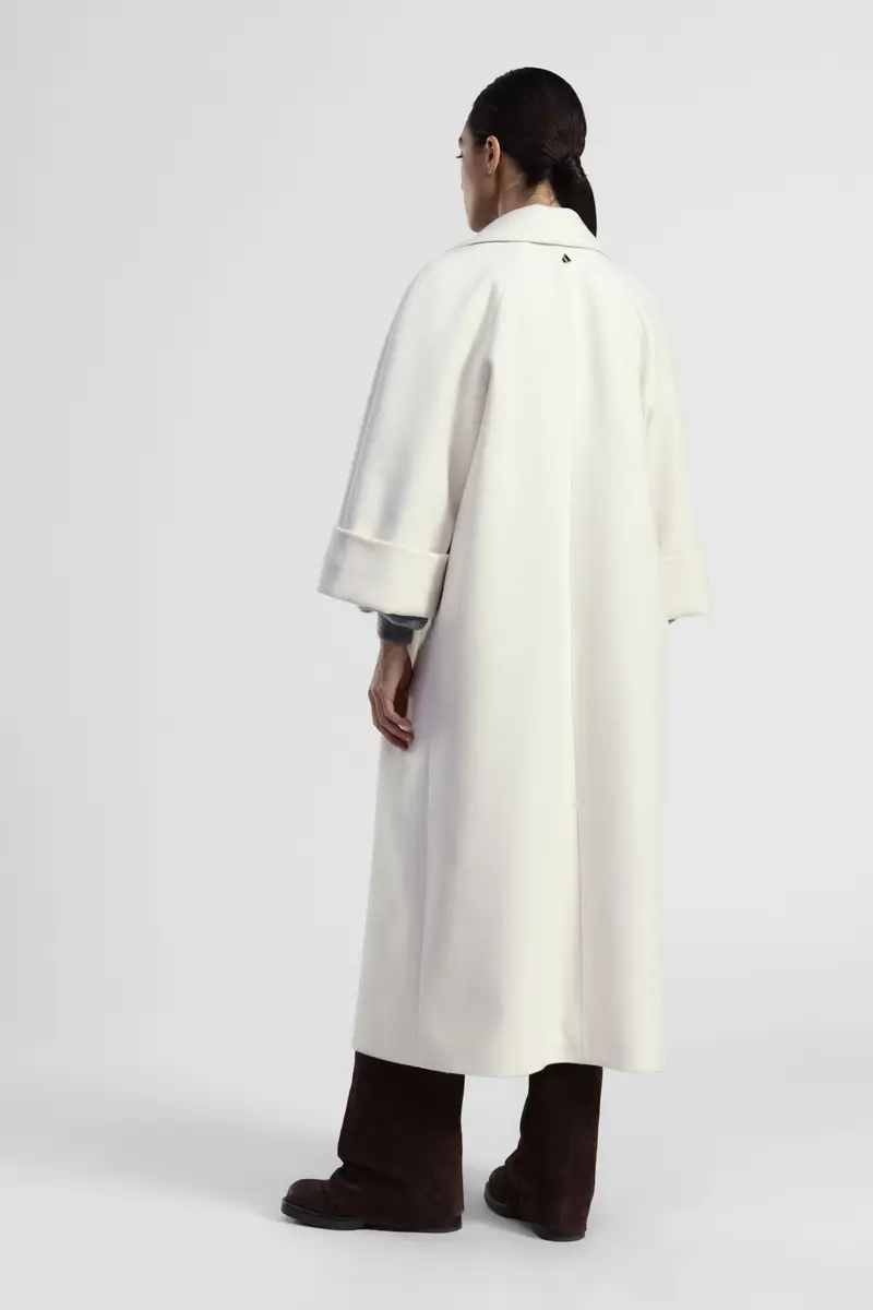 Cappotto lungo con revers ampi e maniche risvoltate miniatura 3