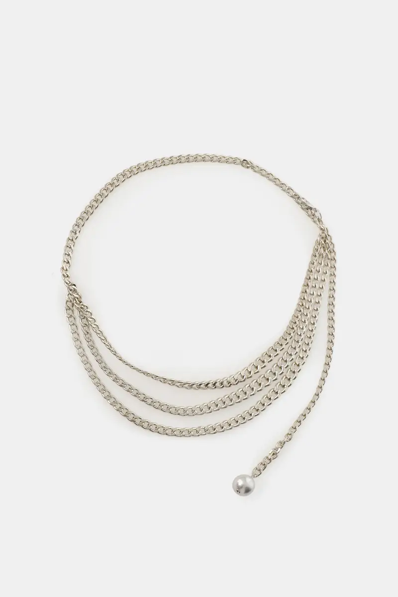 Collana a catena multi-strato con sfera finale