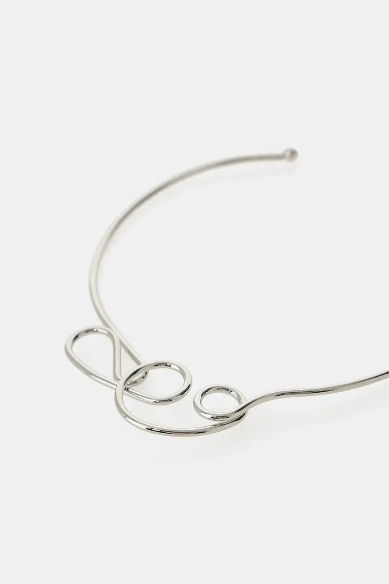 Collana rigida effetto filo intrecciato miniatura 3