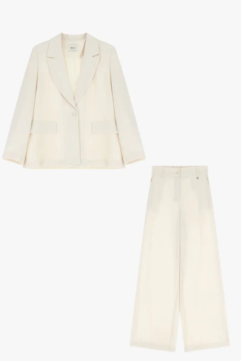 Completo giacca regular-fit con pantaloni ampi