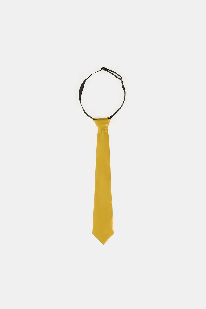 Cravatta con chiusura regolabile e superficie liscia