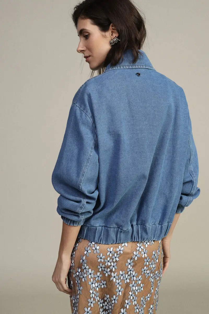 Dixie Denim jacket con zip e tasche frontali miniatura 3