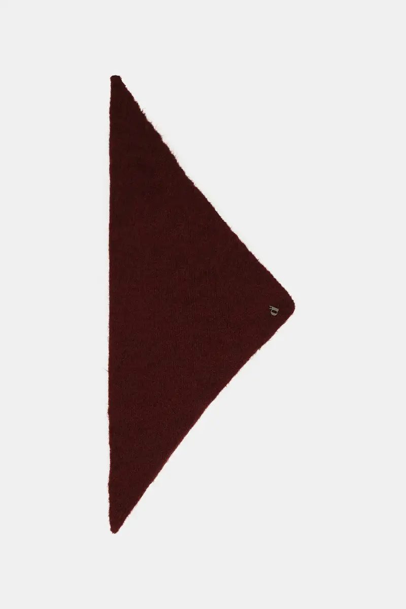 Foulard triangolare con dettaglio metallico angolare miniatura 2