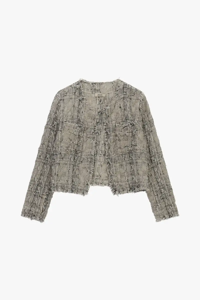 Giacca camicia strutturata con tasche frontali