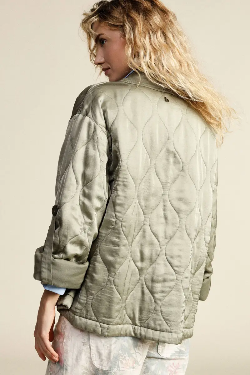 Giacca trapuntata fit ampio con tasche applicate miniatura 3