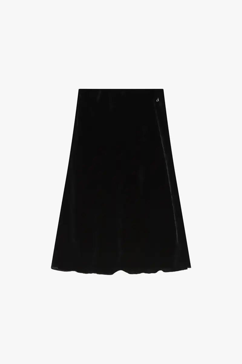 Gonna a tubino dritta con dettaglio logo