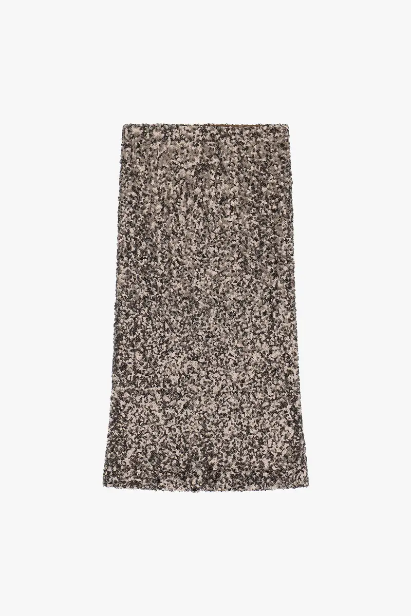 Gonna con paillettes di media lunghezza