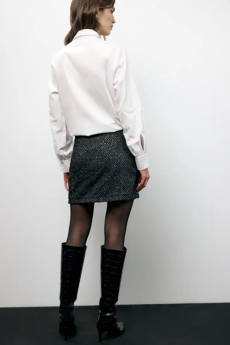 Gonna corta fantasia spina alta vita miniatura 3