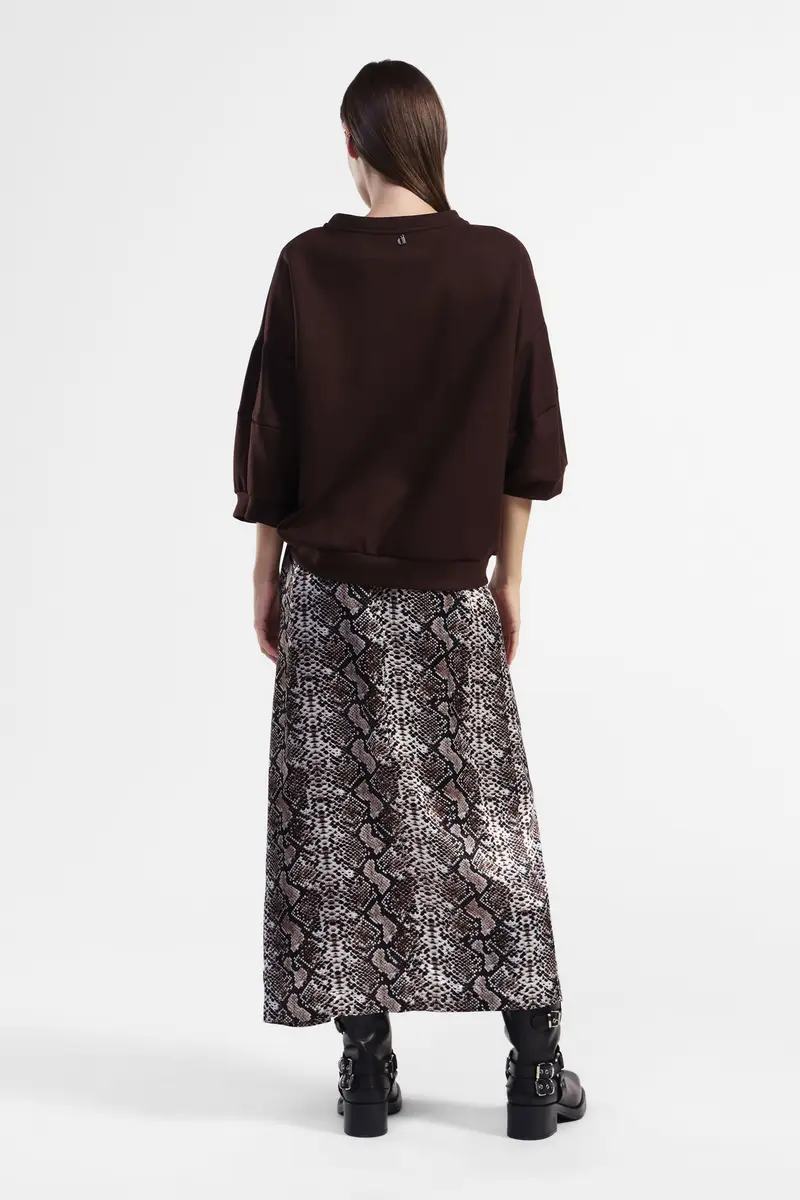 Gonna lunga stampa animale miniatura 3