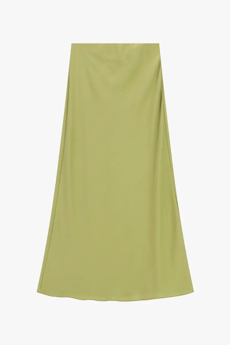 Gonna lunga svasata vita alta tinta unita