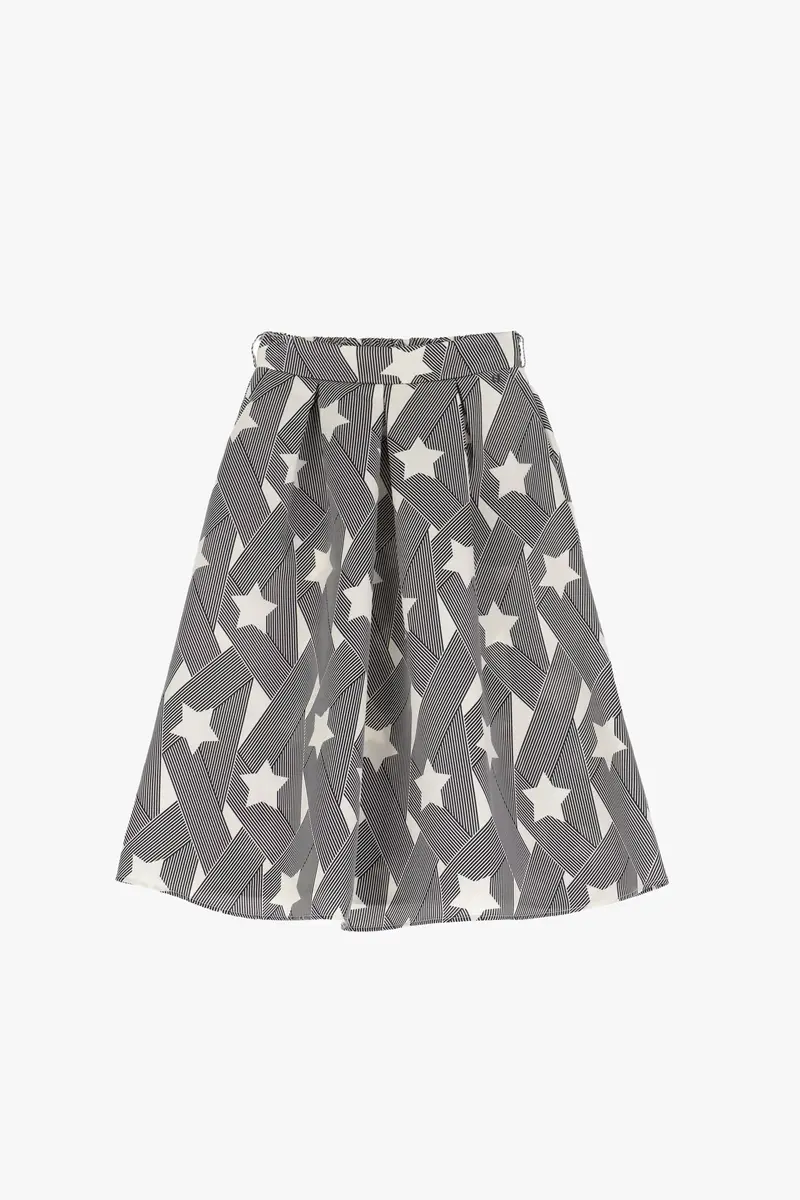 Gonna midi con motivo a stelle