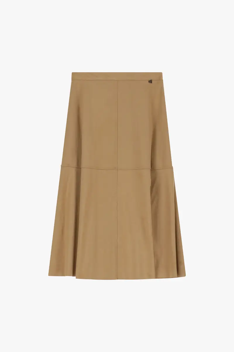 Gonna midi con vita alta effetto wuede