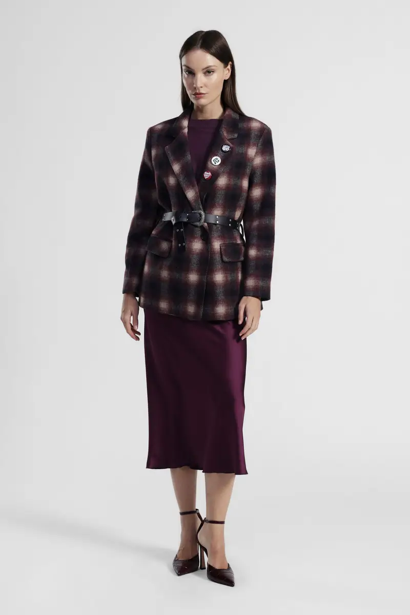 Gonna midi svasata tinta unita vita media miniatura 2