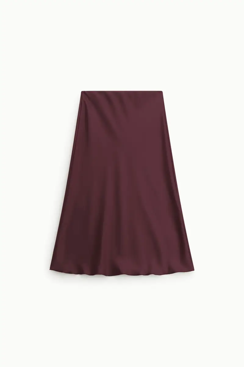 Gonna midi svasata tinta unita vita media