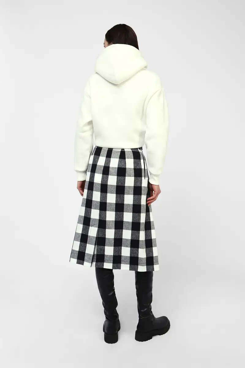 Gonna tartan a pieghe con cintura miniatura 3