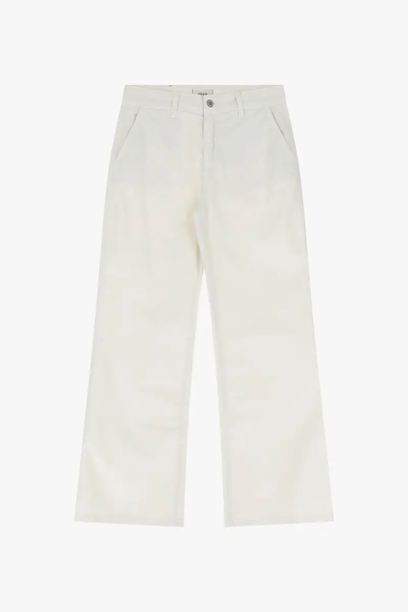 Jeans a gamba ampia con vita alta