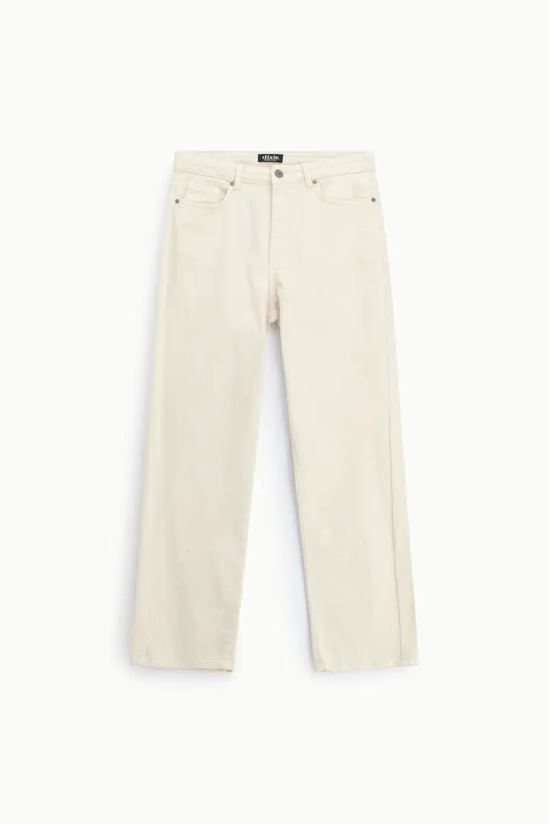 Jeans regular fit a gamba dritta vita media