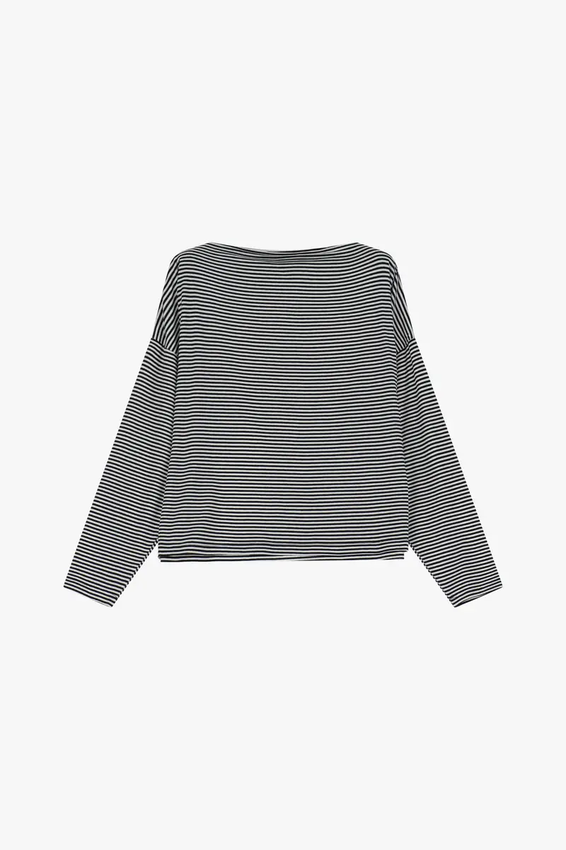 Maglia a maniche lunghe a righe