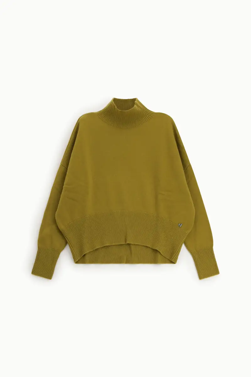 Maglione dolcevita con maniche lunghe ampie