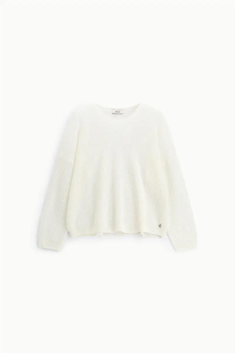 Maglione girocollo a maglia larga vestibilità rilassata