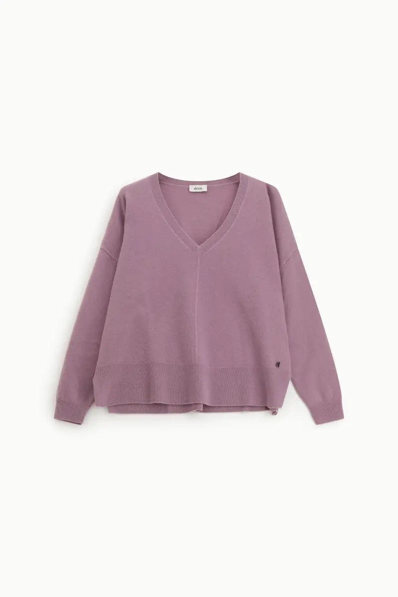 Maglione girocollo ampio con maniche lunghe