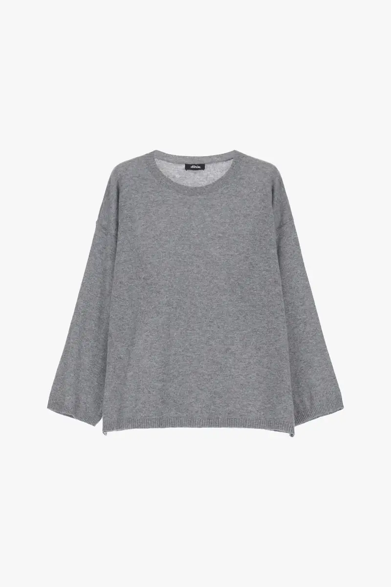 Maglione girocollo fit morbido manica lunga